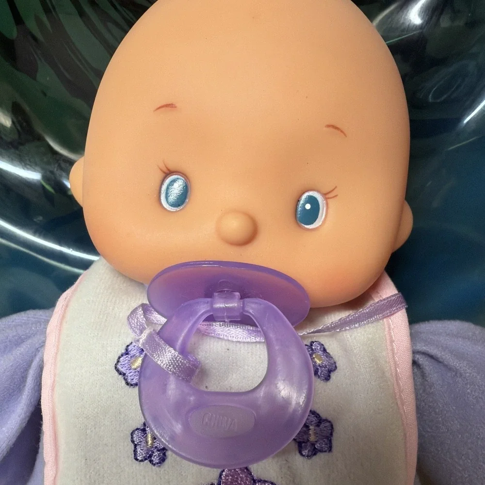 Cititoy Soft Cloth Baby Doll Vinyl Head Brown Dog Outfit Vintage 10